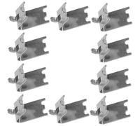 Angoily 10 pièces Lot de Clips Support Étagère Congélateur Acier Inoxydable Crochets Renfort Métalliques pour Balconnet Frigo et Clayette Réfrigérateur Accessoires Pratiques et Faciles à