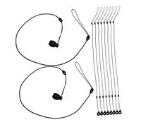 Angoily 10 pièces Lot de Cordons Élastiques Anti-perte pour Stylo avec Anneaux Silicone Accessoires Sécurité pour Stylo Signature Corde Suspendue Résistante et Compatible Usage Quotidien