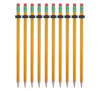 Angoily 10 Pièces Lot de Crayons Fidget Bois Fileté avec Écrou Coulissant Outil Écriture Ergonomique Antistress pour Garçon Fille et Adultes Portable pour École Bureau et Maison