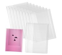 Angoily 10 pièces Lot de Protège Transparente Étanche Antidérapante Housses Flexibles et Légères pour Étudiants et Amoureux des Protection Claire Éclaboussures et Salissures