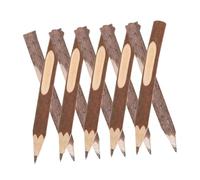 Angoily 10 Pièces Natural Wood Pencils Ballpoint Pens Set Tree Branch Rustic Bark Writing Tools For Camping Party Wedding Decorations