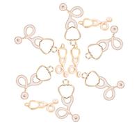 Angoily 10 pièces Pendentifs Stéthoscope Alliage pour Bijoux DIY Infirmière Breloques Porte-clés Résistantes et Décoratives pour Création Personnalisée
