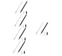 Angoily 10 Pièces Stylet Work Travail tablett télphone Portable tabette dessine stylos à écran Tactile Stylo numérique Rechargeable téléphone Pointe Fine Crayon Chiffon Acier Inoxydable