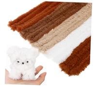 Angoily 10 pièces Tiges de Chenille Fuzzy Souples et Flexibles pour Artisanat Tiges Pelucheuses pour Décoration Bricolage et Arrangements Floraux
