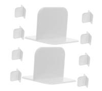 Angoily 10 Pièces Tip Furniture Anchors Adhesive Wall Mount No Drill Dresser Bookshelf Cabinet Safety Straps Reusable Adjustable