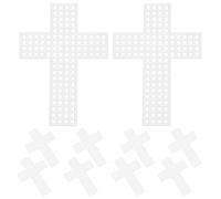 Angoily 10 Pièces Toile Plastique Vides pour Broderie DIY Point de Croix Accessoires de Loisirs Créatifs et Polyvalent