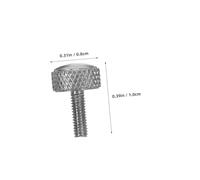 Angoily 10 pièces Vis Moletée Lot pour Verrouillage Précis de Calipers Boulons Ronds Industriels Polyvalents pour Atelier Mécanique et Maintenance Instruments de Précision