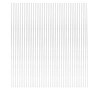 Angoily 100 Brochettes en Acier Inoxydable 2 Mm X 35 Cm pour Barbecue Extérieur, Lot de 100 Pièces, Aiguilles de Barbecue Réutilisables pour Camping, Pique-niques et Grillades en Plein