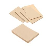Angoily 100 feuilles Lot Papier à Lettres Rétro Kraft Lignées Blanches Papier Épais pour Écriture et Messages Vintage