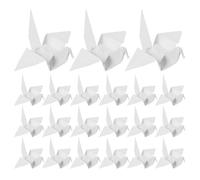 Angoily 100 Grues en Origami Préfabriquées Blanches 15 CM en Papier Plié Décorations en Papier Origami pour Mariage Anniversaire Baptême Décor de Fête DIY Léger et Portable