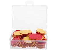 Angoily 100 jetons de bingo en plastique, éducatifs, comptage, tri, mathématiques, manipulables, ronds, pour salle de classe
