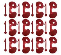 Angoily 100 Lunettes Anti-Perforation pour Poules en Abs Rouge, Surface Lisse et Matériau Sûr, Accessoires pour Élevage en Animalerie ou Serrage, Lot de 100 Pièces Couleur Aléatoire