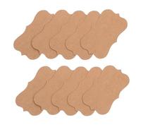 Angoily 100 Pièces Cartes Vierges Papier Kraft Petites Cartes Mini Index Coins Arrondis Sécurisés pour Notes Invitations et de Visite Professionnelles