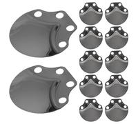 Angoily 100 Pièces Écailles D'armure en Acier Inoxydable Noir pour Projets DIY, Légères et Flexibles, Style Médiéval Authentique, pour Costumes Renaissance et LARP