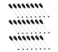 Angoily 100 pièces Feutres Effaçables à Sec Noir pour Tableau Pointe Fine Compacte Encre Soluble à Leau Effaçage Facile Pour École Bureau et Usage Domestique
