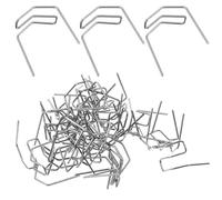 Angoily 100 pièces Kit de Soudure Agrafe pour Réparation Pare-chocs Voiture Baguettes Métalliques Robustes Fil de Soudage Auto Polyvalentes pour Travaux Précis et Efficaces