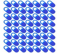 Angoily 100 Pièces Lot de 100 Caches-Caméra Ultra-Fins Bleus Adhésifs pour Smartphone, Tablette et Ordinateur Portable Protection D’Objectif Coulissante Anti-Rayures, Cache pour Appareil