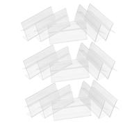 Angoily 100 Pièces Porte-étiquettes Transparente pour Rayonnage Supports de Cartes de Prix pour et Commerce Clips Polyvalents pour Affichage de Prix et Signalétique Magasin