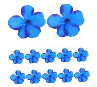 Angoily 100 Pièces Têtes Orchidées Artificielles Bleu Roi pour DIY Décoration de Mariage Centre de Table Fête et Gâteau Fleurs Faux Réutilisables Légères et Faciles à Fixer