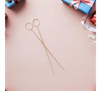 Angoily 100 Porte-Noms Floraux Ronds en Métal Doré Support Marque-Place Mariage Pinces Porte-Photos Décoratives pour Étiquettes Buffet et Numéros de Table Lot de 100 Pièces Petit