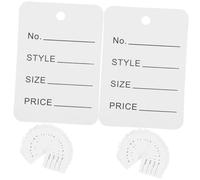Angoily 1000 pièces Étiquettes de Prix Papier Blanches pour Vêtements et Bijoux Petites Étiquettes Suspendues Résistantes pour Magasin Faciles à Installer et Légères