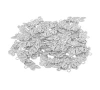 Angoily 100pièces Breloques Décorations Pompons Diplômes Pendentifs Métal Chiffres Année Nouvelle Accessoires Bijoux Créations Chapeaux Casquettes Bracelets