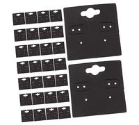 Angoily 100pièces Cartes Présentoirs Boucles Oreilles Papier Noires pour Vitrine Et Rangement Bijoux Supports Clips Oreilletti DIY pour Boucles Oreilles Et Puces
