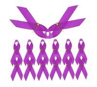 Angoily 100pièces Épinglettes Ruban De Sensibilisation Badges Pour Événements Caritatifs Broches Ruban Avec Épingles De Sûreté Pour Décoration Vêtements Et Soutien Violences Conjugales