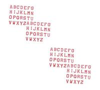Angoily 104 pièces Lettres Anglaises Autocollants Brodés pour Couture Vêtements Chapeaux Jeans Accessoires DIY Personnalisables