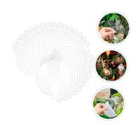 Angoily 105 Pièces Décorations de Noël Acryliques Transparentes pour Sapin Pendentifs et Durables Ornements Suspendus pour Fête de Noël Décoration Intérieure