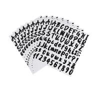 Angoily 10feuilles Autocollantes Chiffres et Lettres de Alphabet Stickers Lettres et Chiffres Étiquettes Autocollantes