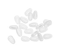 Angoily 10paires Plaquettes Nasales Silicone Ultra Doux pour Lunettes Accessoires de Remplacement Antidérapants pour Soleil Transparentes