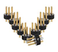 Angoily 10pcs Prise Audio du Microphone Mâle 3 Contacts en Métal et Abs, Adaptateur de Câble pour Mixer et Amplificateur, Qualité Sonore Stable pour DIY