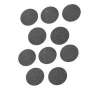 Angoily 10pcs Têtes de Remplacement Noires pour Râpes à Callosités, Outils Pratiques en Abs et Émeri, Adaptées aux Callosités Dures, pour Pédicure à Domicile
