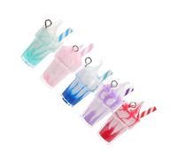 Angoily 10pièces Breloques Forme De Tasse De Glace Pendentifs Résine Porte-clés Diy Décoration Pour Loisirs Créatifs
