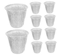 Angoily 10pièces Sacs Poubelle Jetables Aluminium pour Seaux à Graisse Résistants aux Hautes Températures Accessoires pour Barbecue et Cuisine Extérieure