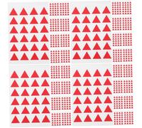 Angoily 1152 Pièces Autocollants Triangulaires Rouges Autocollants Adhésifs Décoratifs pour Marquage DIY Organisation Planification Bureau