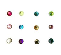 Angoily 12 Marqueurs Magnétiques en Acrylique Colorés Assortis, Réutilisables et Lavables, pour Reconnaissance de Verre à Vin, pour Fêtes, Restaurants et Soirées - Lot Couleur Aléatoire