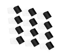 Angoily 12 Pièces Boîte de Rangement Carrée Transparente pour Spécimens Coffret Présentoir et Résistant pour Collection et Protection des Pierres