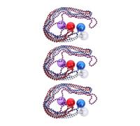 Angoily 12 Pièces Collier Boule Disco Lumineux, Pendentif Rétro Années | Perles Flexibles en Plastique, Lumières Clignotantes Synchronisées, Visibilité Accrue, pour Soirée Dansante et Carnaval