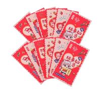 Angoily 12 pièces Envelope Set For Year Of The Horse Chinese Year Money Pockets With Horse Motifs Traditional Spring Festival Hong Bao For Wedding Birthday Party