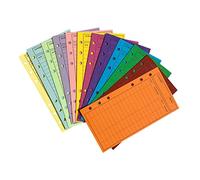 Angoily 12 pièces Enveloppes Budget Portables Carton Accessoires de Planification des Dépenses pour Maison Bureau et École Feuilles de pour Financière Facile