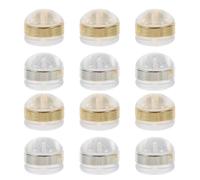 Angoily 12 Pièces Fermoirs de Boucles D'oreilles en Silicone, Bouchon D'oreille Sécurisé, Accessoires de Bijoux, Lot, pour Fixer les Boucles D'oreilles, Confort Léger, Différentes