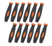 Angoily 12 Pièces File Handles With Dual Color Rubber Grip Ergonomic Replacement For Metal And Wood Files Carpenter Tool Accessories