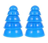 Angoily 12 Pièces Kit de Ventouses en Silicone Bleu Portable Facile à Utiliser pour Massage Corporel Relaxant et Soulagement Musculaire Adapté aux Débutants et Familles
