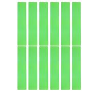 Angoily 12 Pièces Marqueurs à Disque Plat Rectangulaires en PVC Vert pour Marquage des Terrains de Sport, Prévention du Déplacement et Usage Extérieur pour Terrains D'athlétisme et