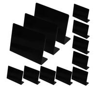 Angoily 12 pièces Mini Tableaux Noirs Effaçables pour Buffet et Étiquettes Alimentaires Tableaux Craie Réutilisables et Faciles à Nettoyer pour Mariage et Fête