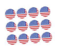 Angoily 12 Pièces Patches Rond avec Drapeaux Nationaux Autocollants de Broderie pour Vêtements Jeans Chapeaux Décoration Diy Colorée