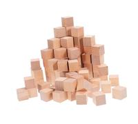 Angoily 120 Pièces Cubes Naturel pour Bricolage DIY Blocs Carrés Non pour Activités Créatives Garçon Fille Usage Intérieur et Extérieur