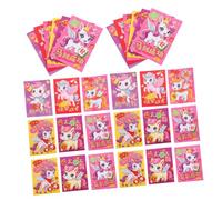 Angoily 120 Pièces Lucky Money Pocket Bags Cartoon Horse Envelopes Year Of The Horse For Chinese Vietnamese Year Lunar Festival